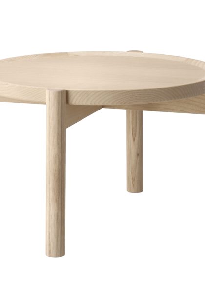 Gärsnäs elna soffbord ask-white-Ø40 cm