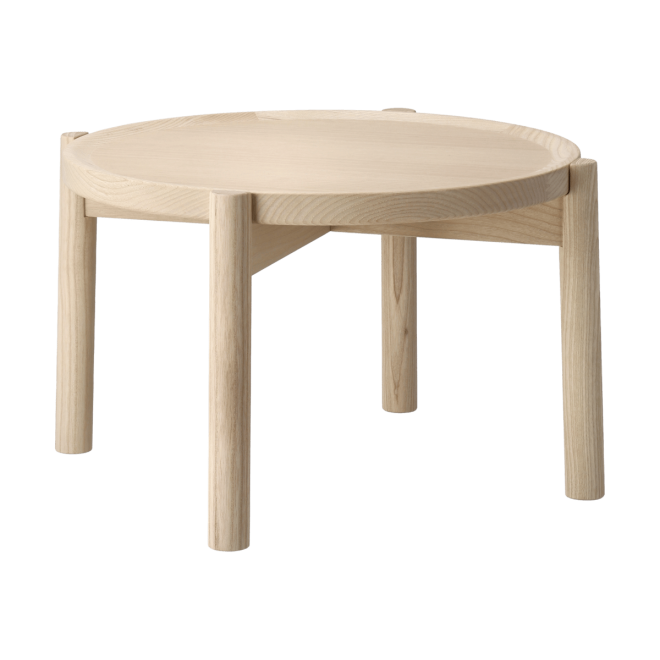 Gärsnäs elna soffbord ask-white-Ø40 cm