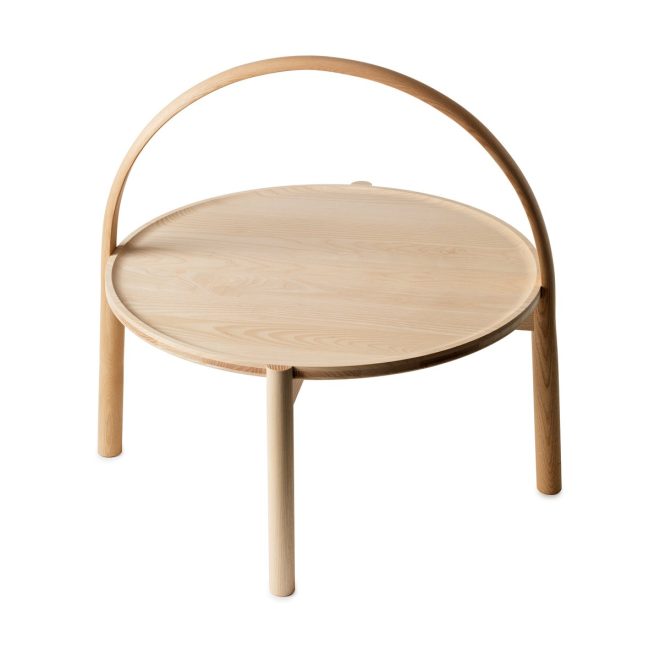 Gärsnäs elna soffbord ask-white-Ø60 cm m. bygel