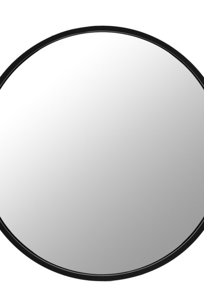 Scandi living sphere spegel Ø60 cm black