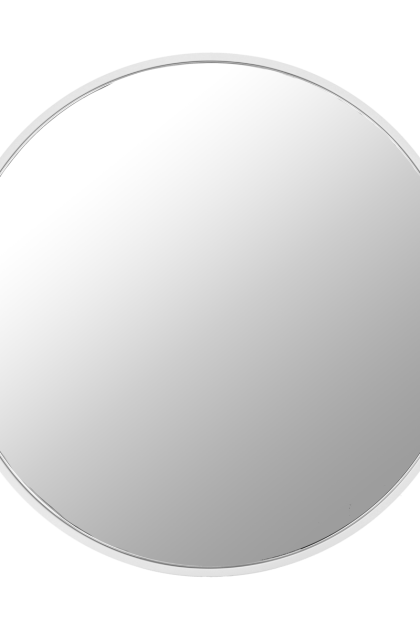 Scandi living sphere spegel Ø80 cm white