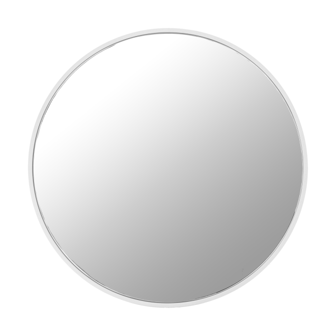 Scandi living sphere spegel Ø80 cm white