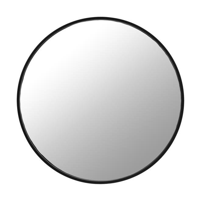 Scandi living sphere spegel Ø80 cm black