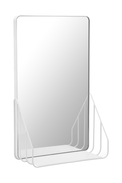 Scandi living nod spegel med hylla 30x50 cm white