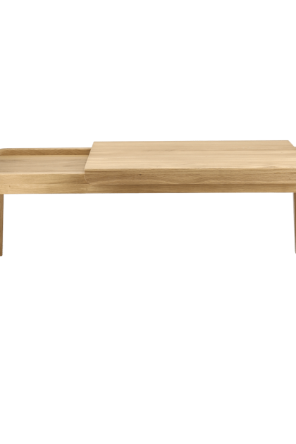 1898 knutskog soffbord 115x52x41 cm naturlackad ek