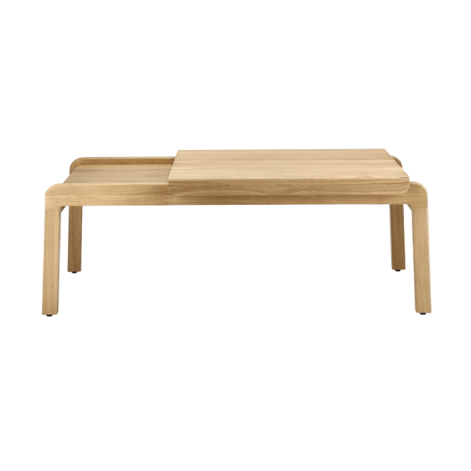 1898 knutskog soffbord 115x52x41 cm naturlackad ek