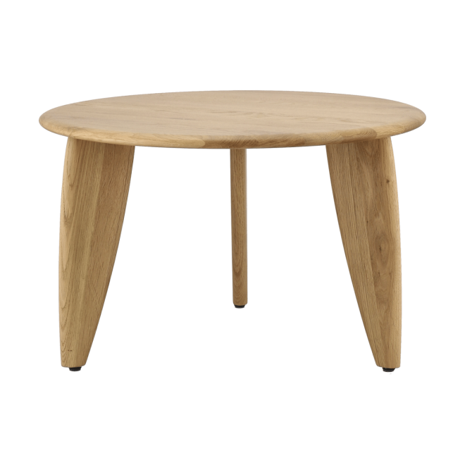 1898 lyckeby soffbord Ø60x37,5 cm naturlackad ek