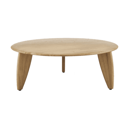 1898 lyckeby soffbord Ø80x29 cm naturlackad ek