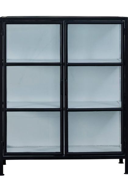 Lene bjerre depot vitrinskåp 90x40x110 cm black-white