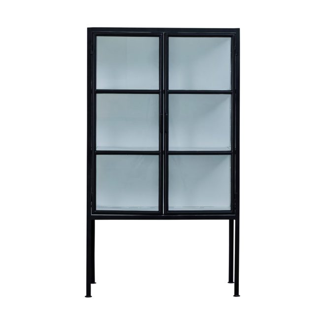 Lene bjerre depot vitrinskåp 85x40x150 cm black-white