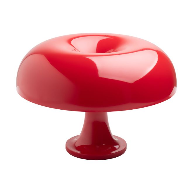 Artemide nessino bordslampa röd