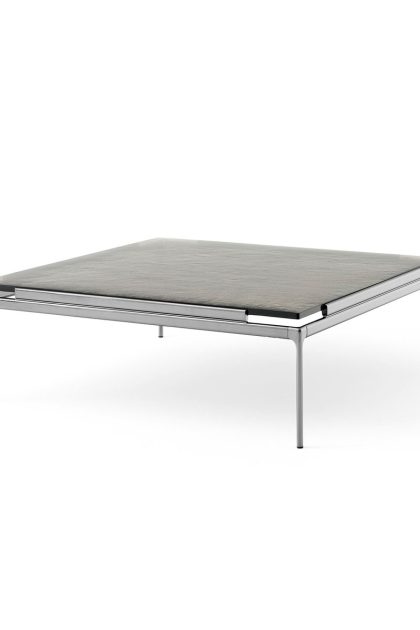 &tradition sett ln13 soffbord smoked cast glass-dark chrome