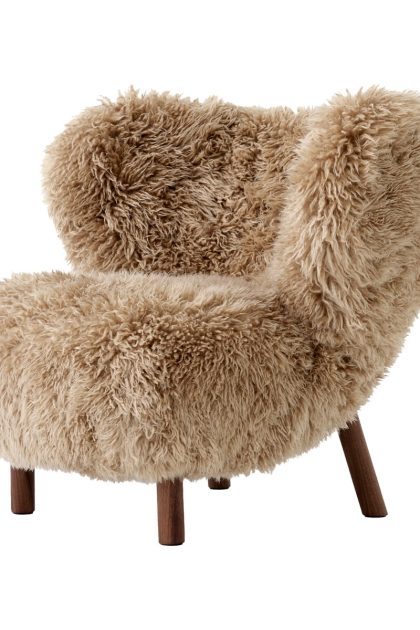 &tradition little petra vb1 fåtölj oljad valnöt-sheepskin honey