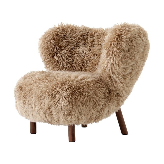 &tradition little petra vb1 fåtölj oljad valnöt-sheepskin honey