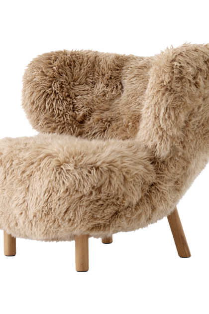 &tradition little petra vb1 fåtölj oljad ek-sheepskin honey
