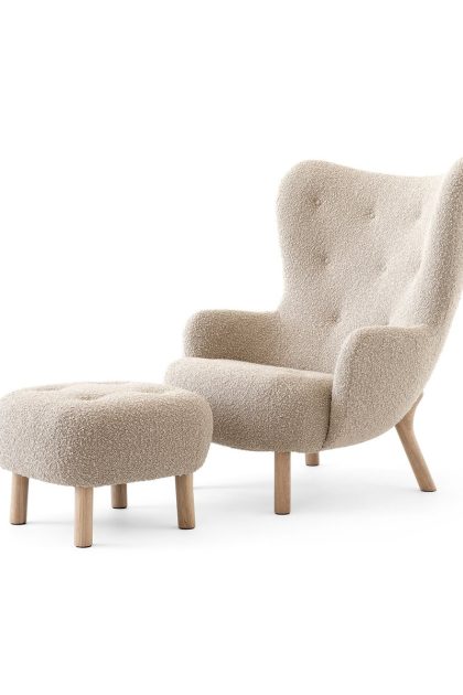 &tradition petra vb3 high fåtölj inkl. pouf atd1 oljad ek-karakorum 003