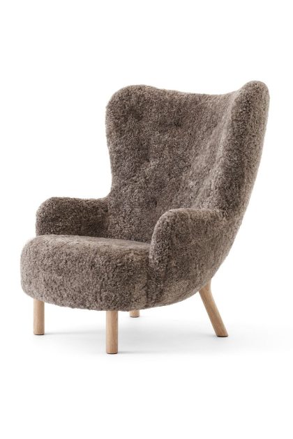 &tradition petra vb3 high fåtölj oljad ek-sheepskin sahara