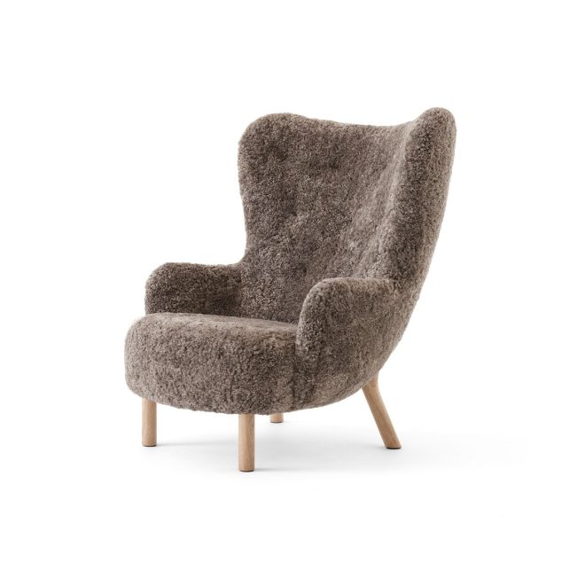 &tradition petra vb3 high fåtölj oljad ek-sheepskin sahara