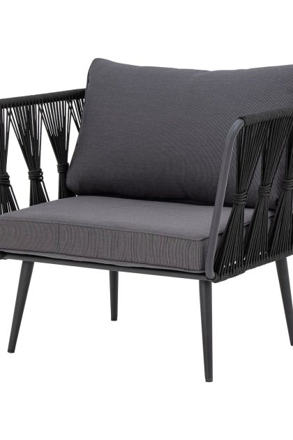 Bloomingville pavone loungestol black