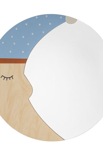 Bloomingville moony spegel Ø40 cm nature moon