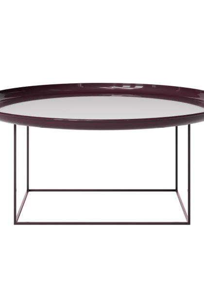 Norr11 duke soffbord large lacquered maroon