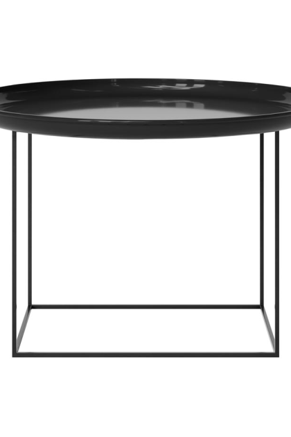 Norr11 duke soffbord medium lacquered obsidian