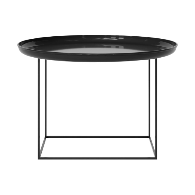 Norr11 duke soffbord medium lacquered obsidian