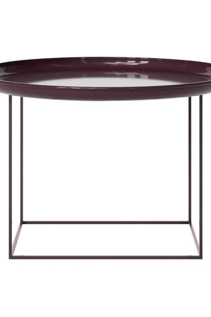 Norr11 duke soffbord medium lacquered maroon