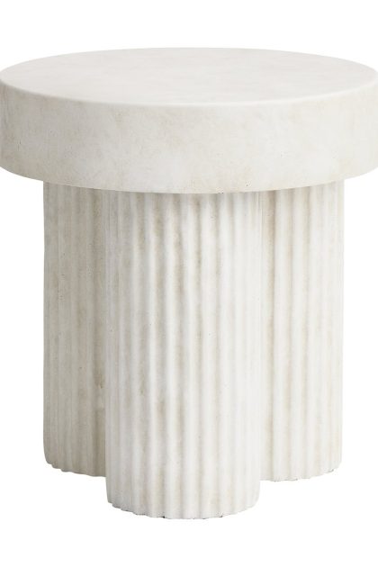 Norr11 gear soffbord högt Ø45 cm chalk