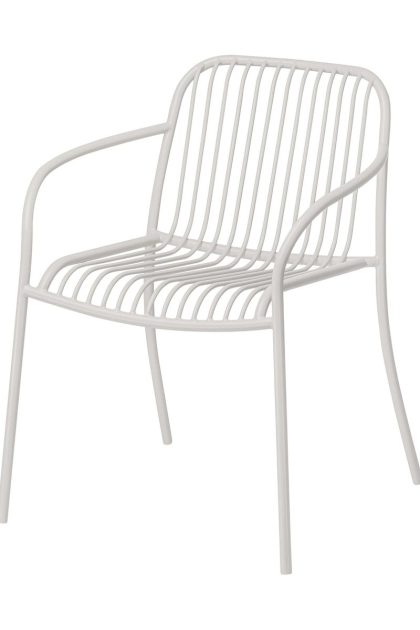 Blomus yua wire armchair fåtölj silk grey