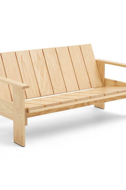 Hay crate lounge soffa lackad furu klar