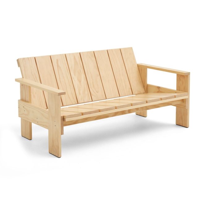 Hay crate lounge soffa lackad furu klar