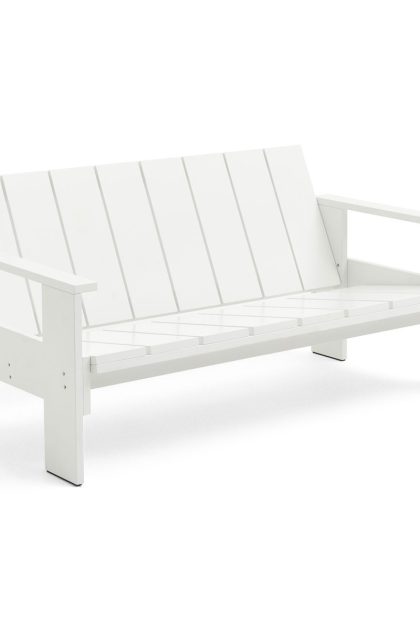Hay crate lounge soffa lackad furu white