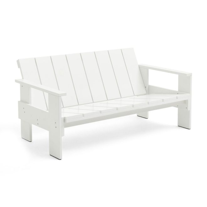 Hay crate lounge soffa lackad furu white