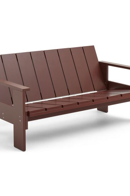 Hay crate lounge soffa lackad furu iron red