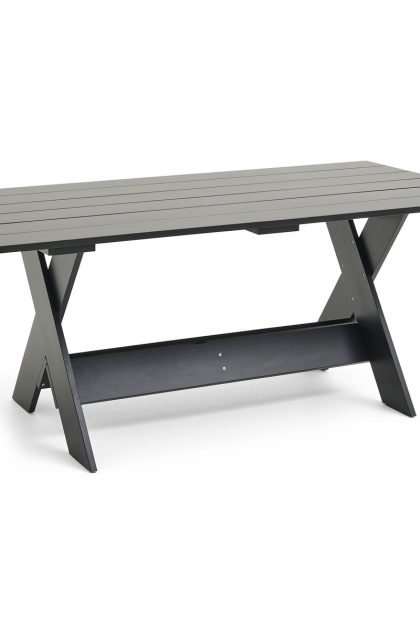 Hay crate dining table bord 180x89,5 cm lackad furu black