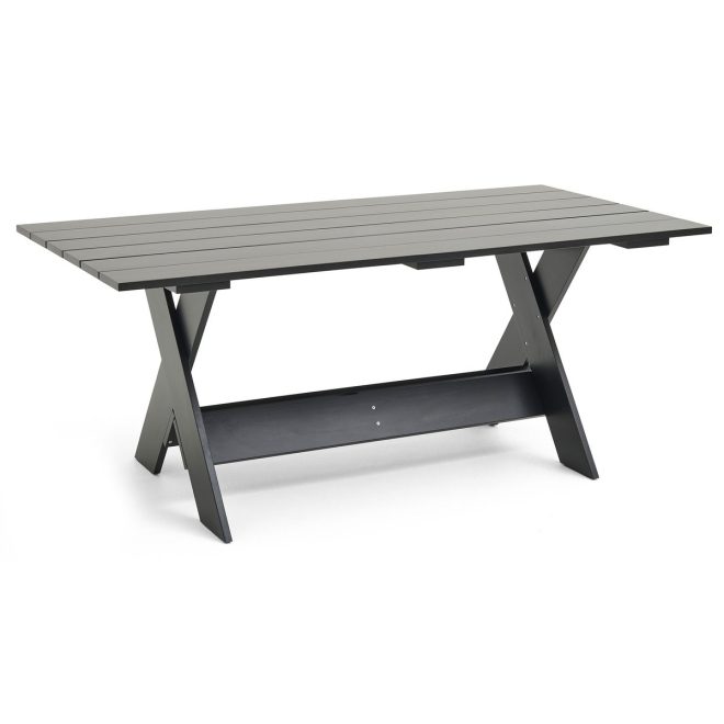 Hay crate dining table bord 180x89,5 cm lackad furu black