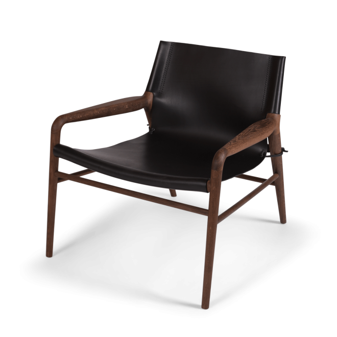 Ox denmarq rama chair fåtölj rökt ek black