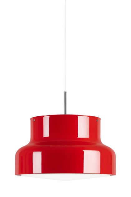 Ateljé lyktan bumling lampa stor 600 mm röd-opalglas