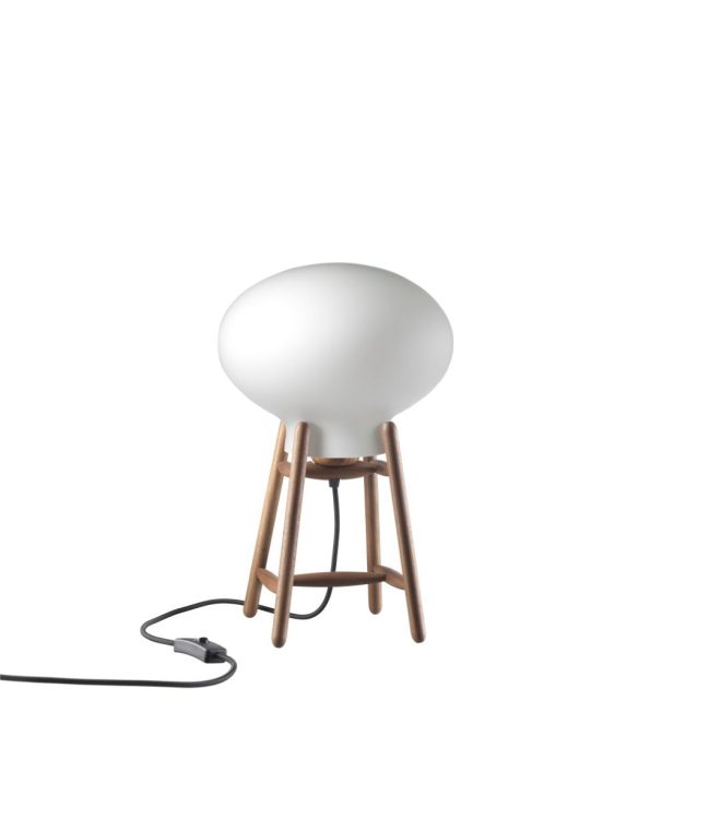 Fdb møbler u4 hiti bordslampa opal-walnut nature lacquered