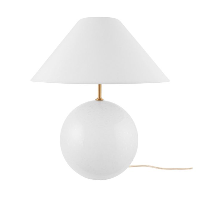 Globen lighting iris 35 bordslampa 39 cm vit