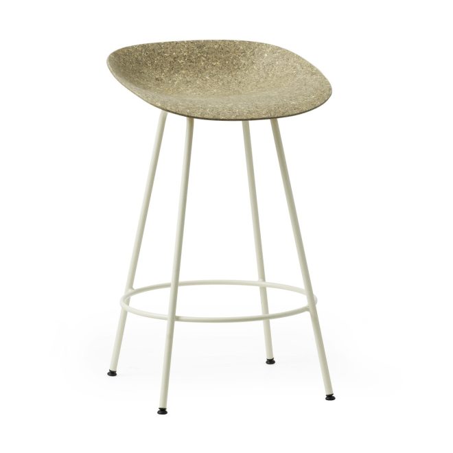 Normann copenhagen mat barstool barpall 65 cm seaweed-cream steel