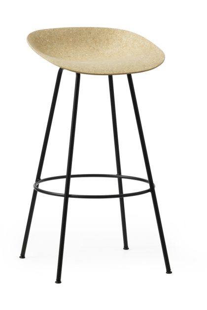 Normann copenhagen mat barstool barpall 75 cm hemp-black steel