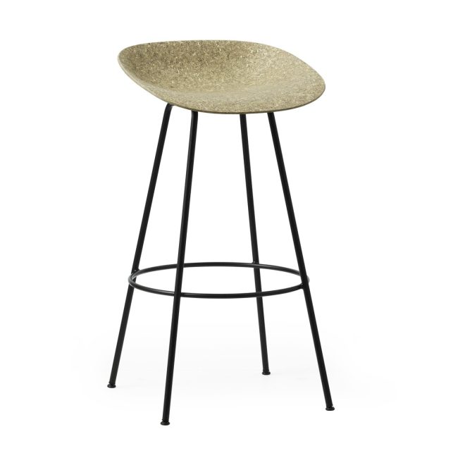 Normann copenhagen mat barstool barpall 75 cm seaweed-black steel