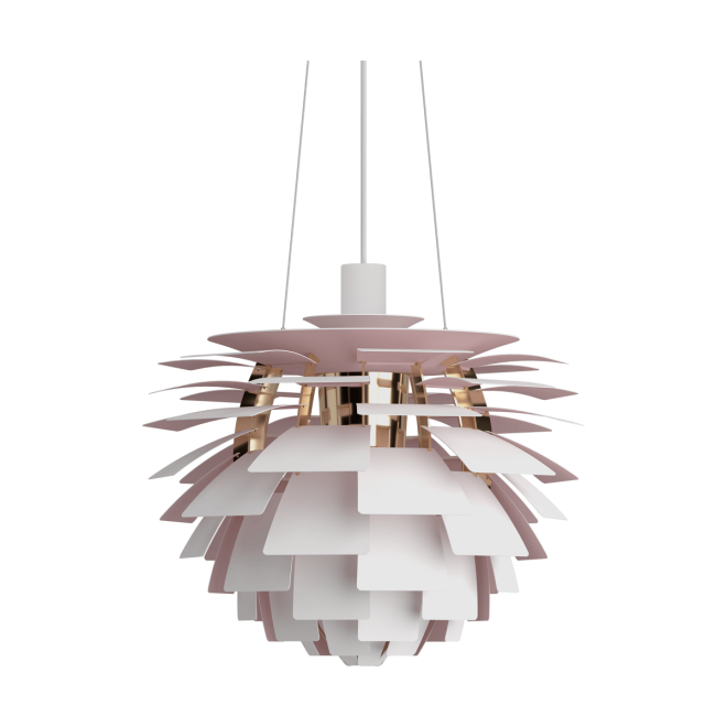 Louis poulsen ph artichoke anniversary jubileumsutgåva pendel matte white-pale rose Ø48 cm