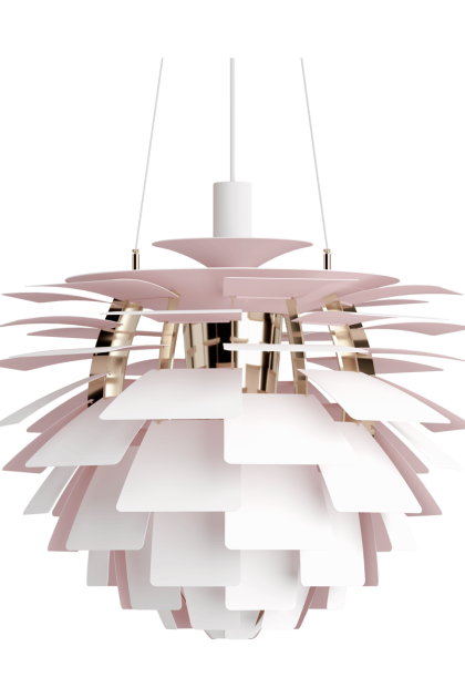 Louis poulsen ph artichoke anniversary jubileumsutgåva pendel matte white-pale rose Ø60 cm