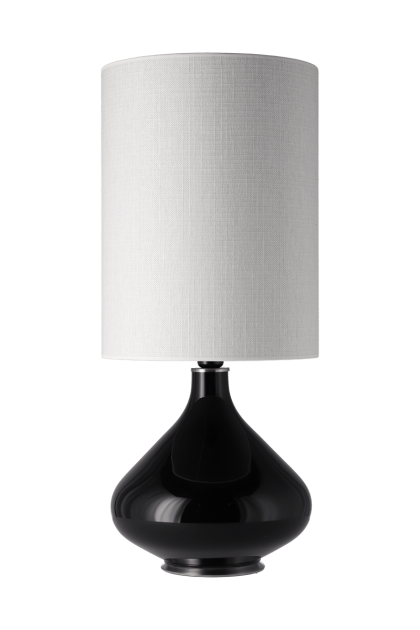 Flavia lamps flavia bordslampa svart lampfot babel beige l