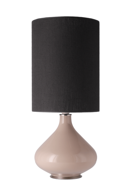 Flavia lamps flavia bordslampa beige lampfot lino negro l