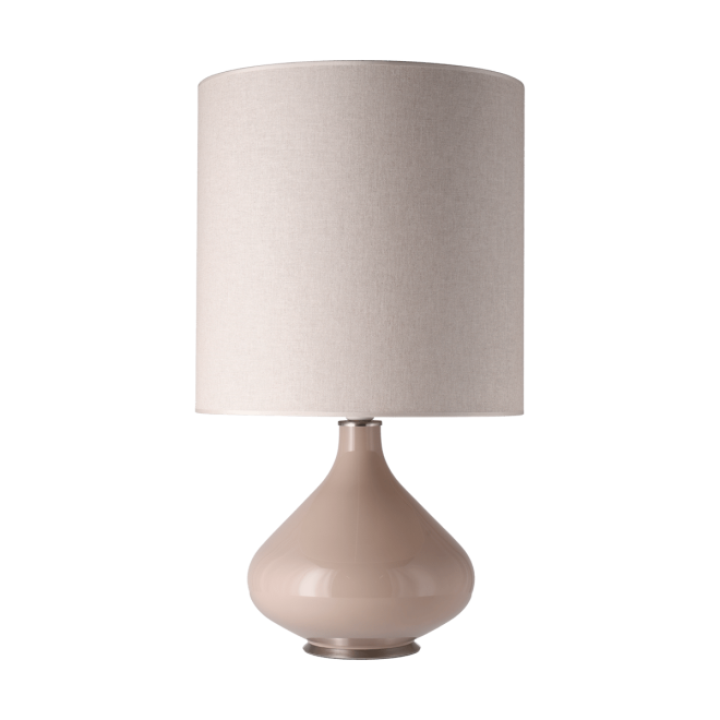 Flavia lamps flavia bordslampa beige lampfot milano tostado m