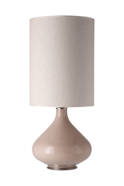 Flavia lamps flavia bordslampa beige lampfot milano tostado l